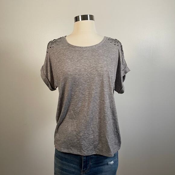 Sunday in Brooklyn Anthropologie • Embellished Gem Tee - Picture 1 of 5